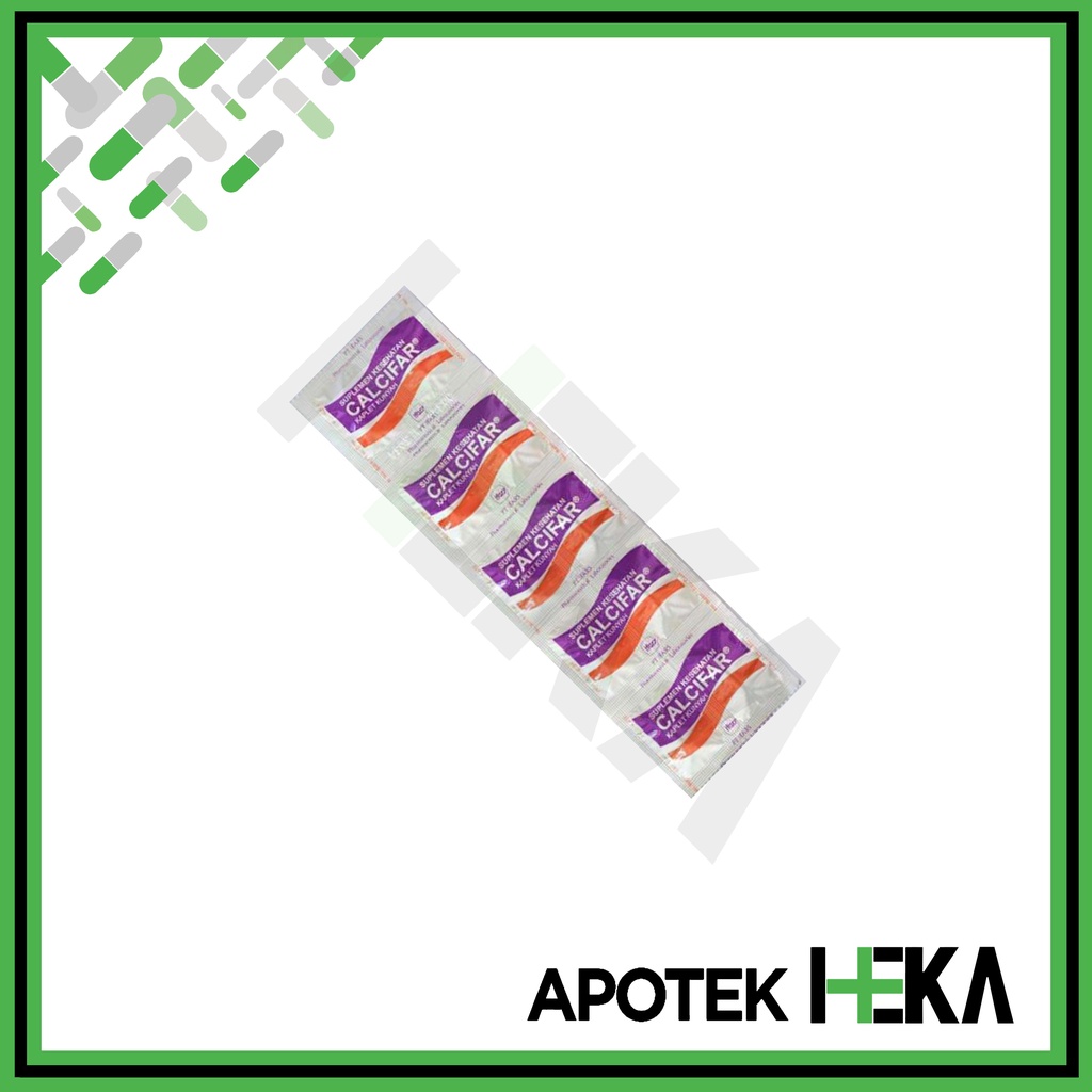 Calcifar Kaplet Kunyah Chewable Strip isi 10 - Suplemen Kalsium (SEMARANG)