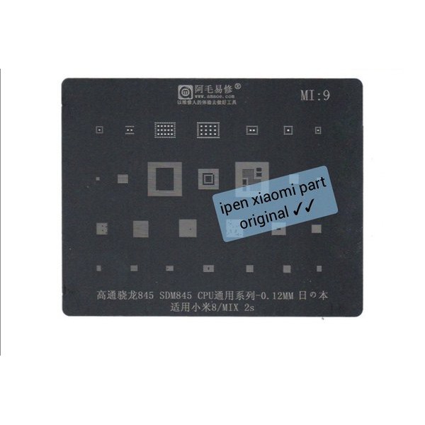Plat Cetakan PM845 Sdm845 Amaoe Original Bahan Jepang Mi9 BGA