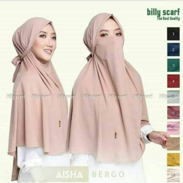 Bergo Instan Cadar / Bergo Niqab / Bergo Instan Niqab