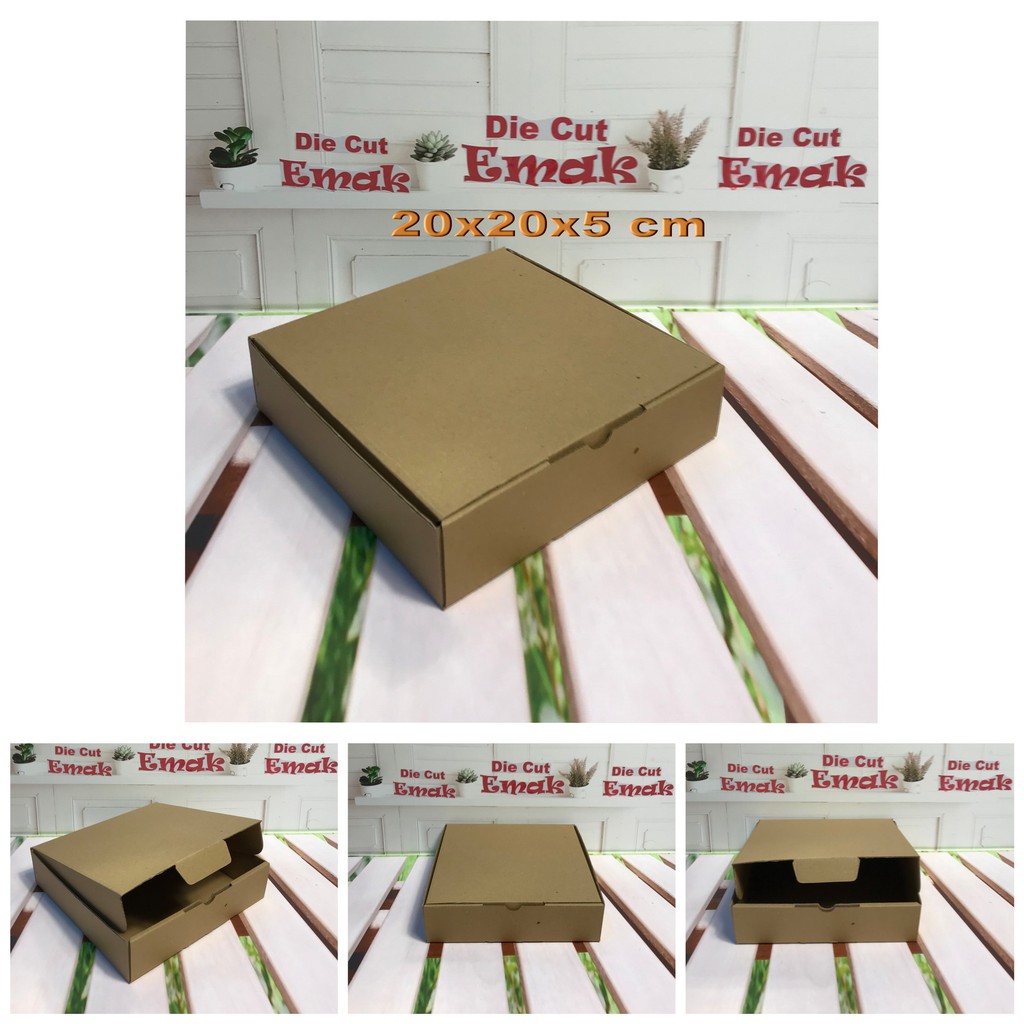 

kardus uk.20x20x5 cm kotak box karton Die Cut