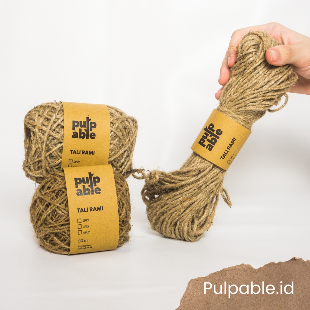 

Tali rami / tali goni / hemp rope 2 Ply - 100 meter - Pulpable