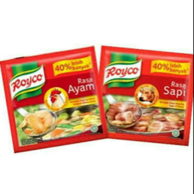 

RENTENG - ROYCO 12 pcs AYAM 8gr SAPI 9gr