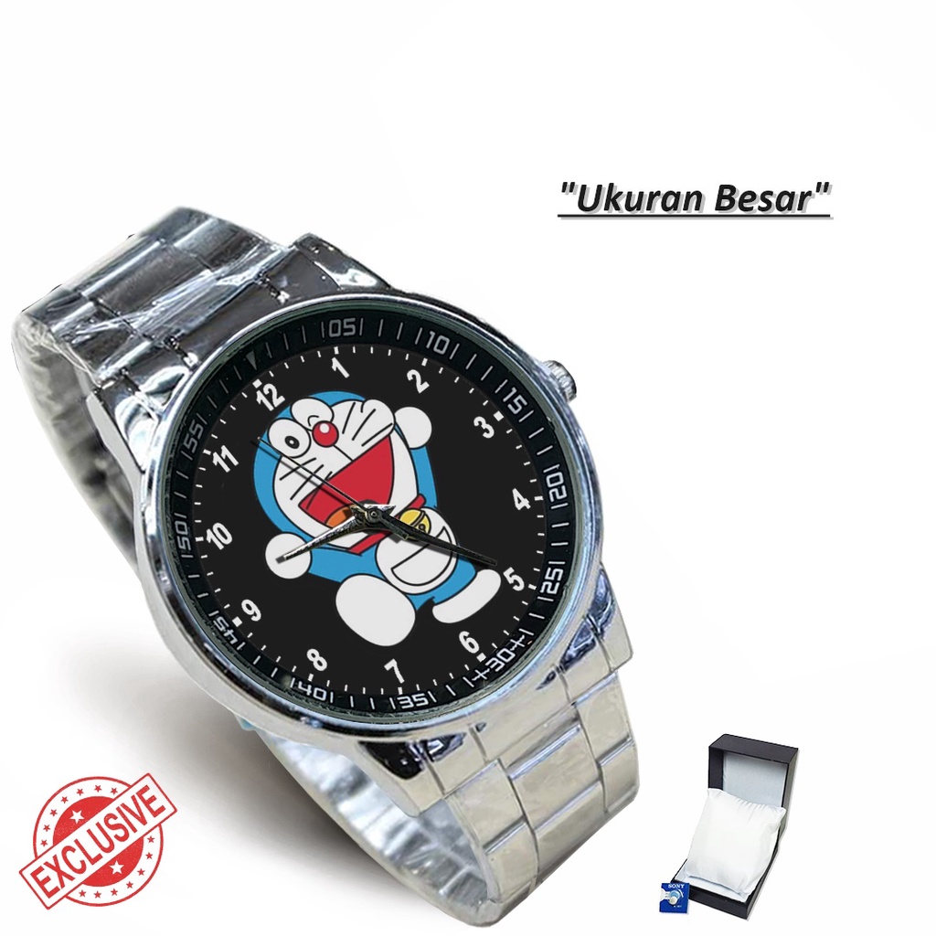 Jam Tangan Rantai Couple DORAEMON MOTIF - 2 (Special)