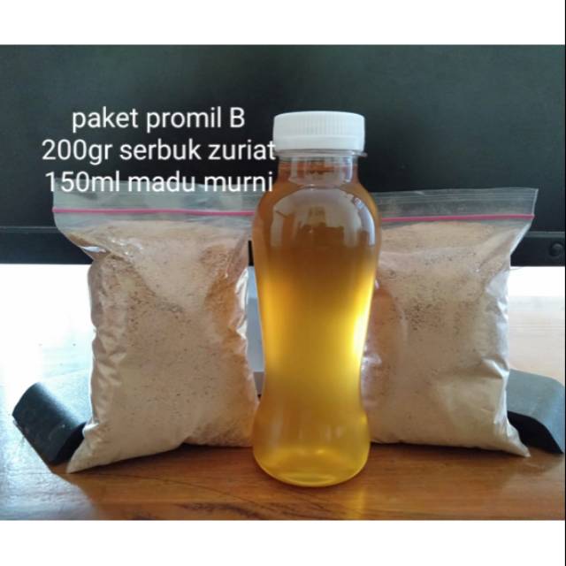 

Promil serbuk zuriat dan madu murni