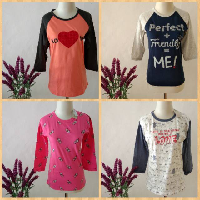 KAOS T ZONE LENGAN PANJANG MURAH / KAOS CEWEK MATAHARI MURAH