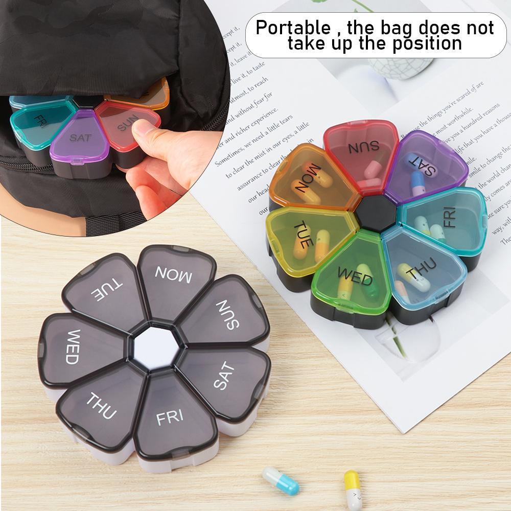 Suyo Pill Box Portable Travel Organizer Wadah Dispenser Pil Tempat Tablet