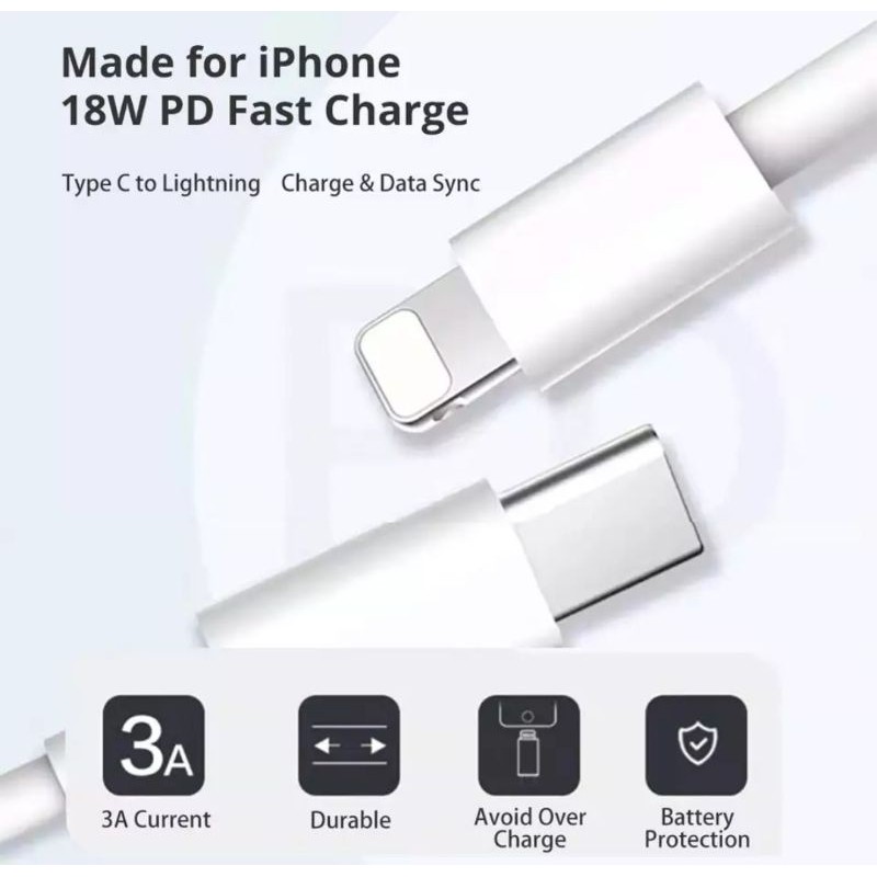 Cable Kabel Data Casan Chasan Charger Charging USB Type C Kepala Batok Adapter 20W 25W 20 25 watt