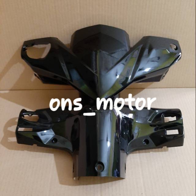 Batok depan belakang vario 110techno cbs hitam set