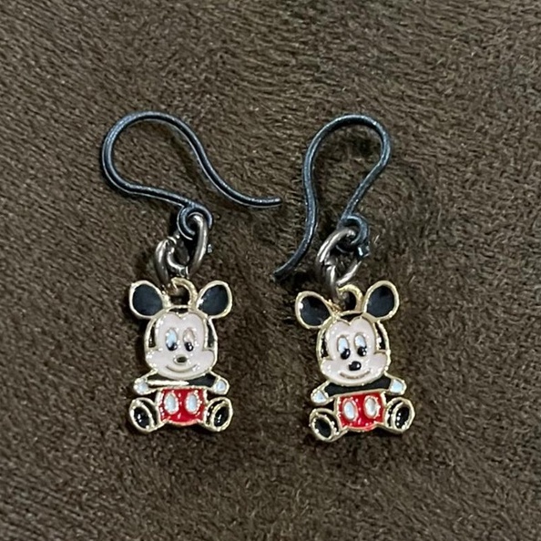 Anting Anak Mickey Mouse Miki Tikus Fullbody dengan kait plastik