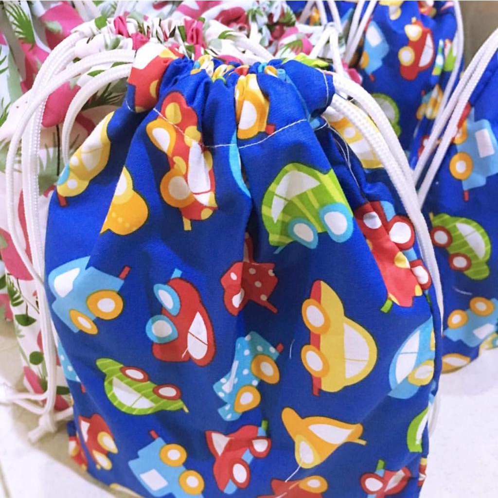 Fawn'G Handmade - Drawstring Pouch serbaguna / Kantong Souvenir Goodie / Kantong Serut