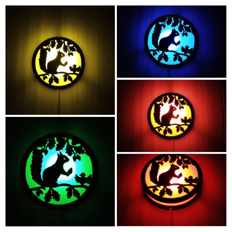 lampu hias led 3d karakter