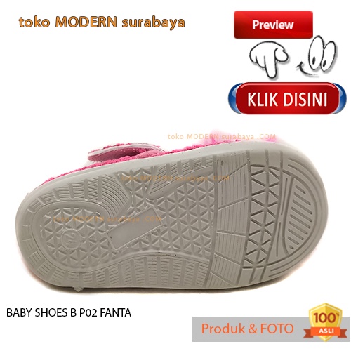 Sepatu anak perempuan sepatu casual sneakers BABY SHOES B P02 FANTA