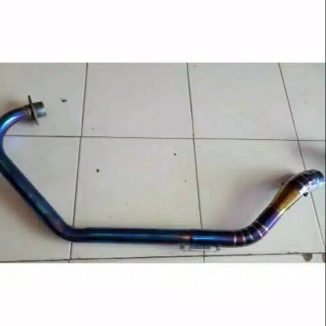 Leher knalpot blue kidal Vixion,header blue Vixion kidal diameter 50 mm