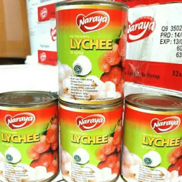 

Gg01Hh Buah Kaleng Lychee Naraya 565Gram X12 (1Dus) Ds01Gkk