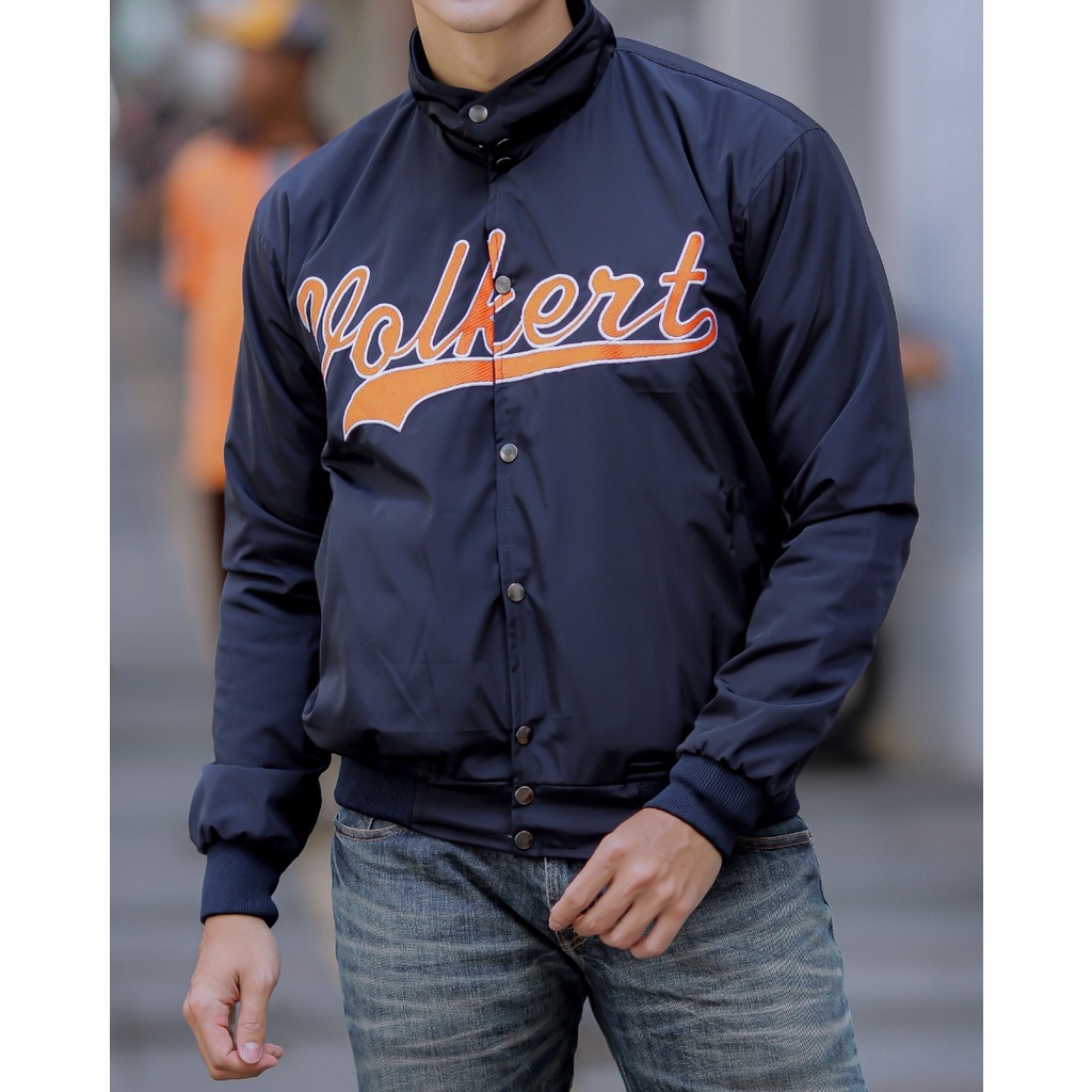 VARSITY JACKET | JAKET VARSITY VOLKERT NAVY | JAKET BASEBALL UNISEX BGSR