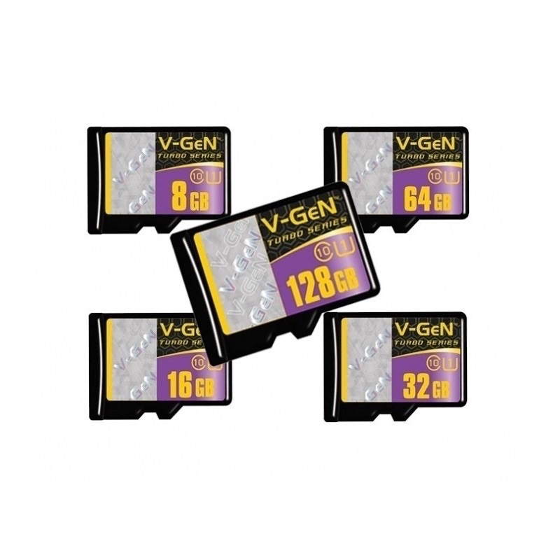 Memory Card V-GeN Class 10 8GB 16GB 32GB 64GB 128GB Turbo Series Class 10 | Vgen Memory Card HP Original Micro Sd