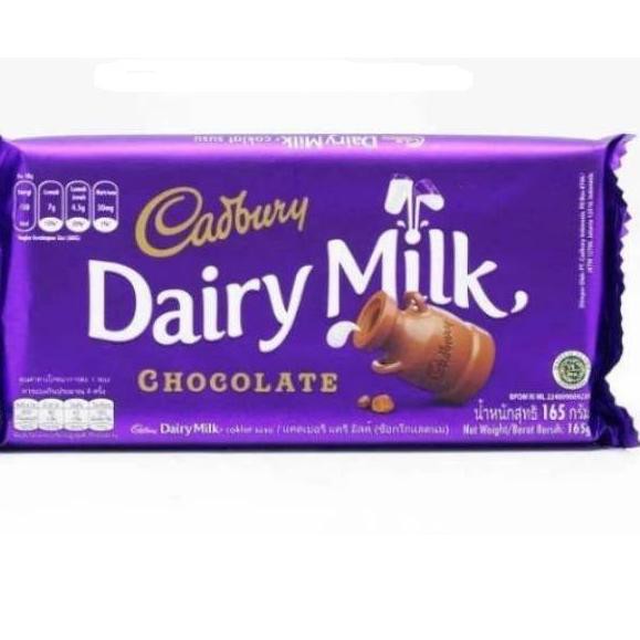 

ONGKIR9RB Coklat Cadbury Dairy Milk uk besar 165gr PROMO!
