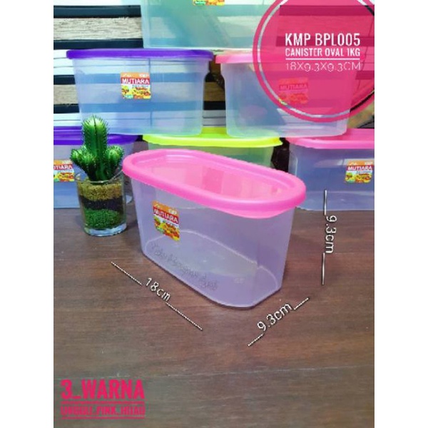 Toples Oval Bening 900 ml Toples Kotak Sealware 900ml Tempat Makanan KMP 900