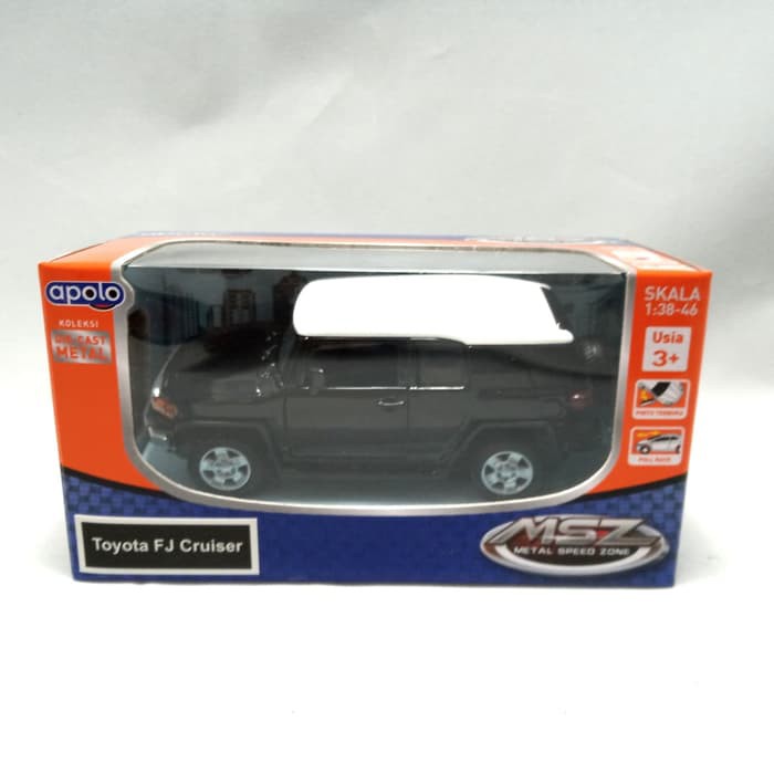 MSZ Diecast Apolo Toyota FJ Cruiser Skala 1.38 Hitam