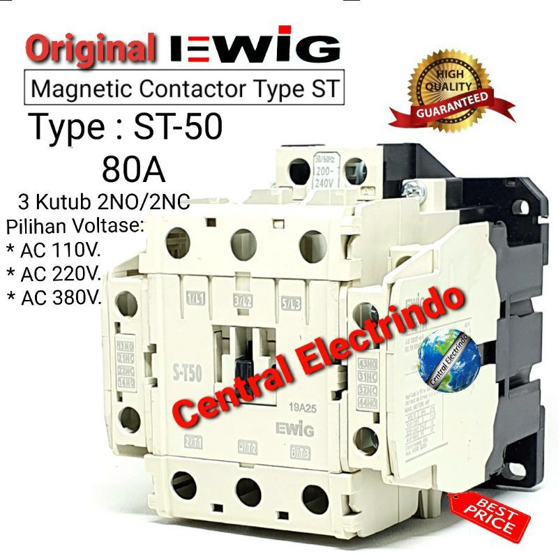 Magnetic Contactor ST-50 AC 220V EWIG.