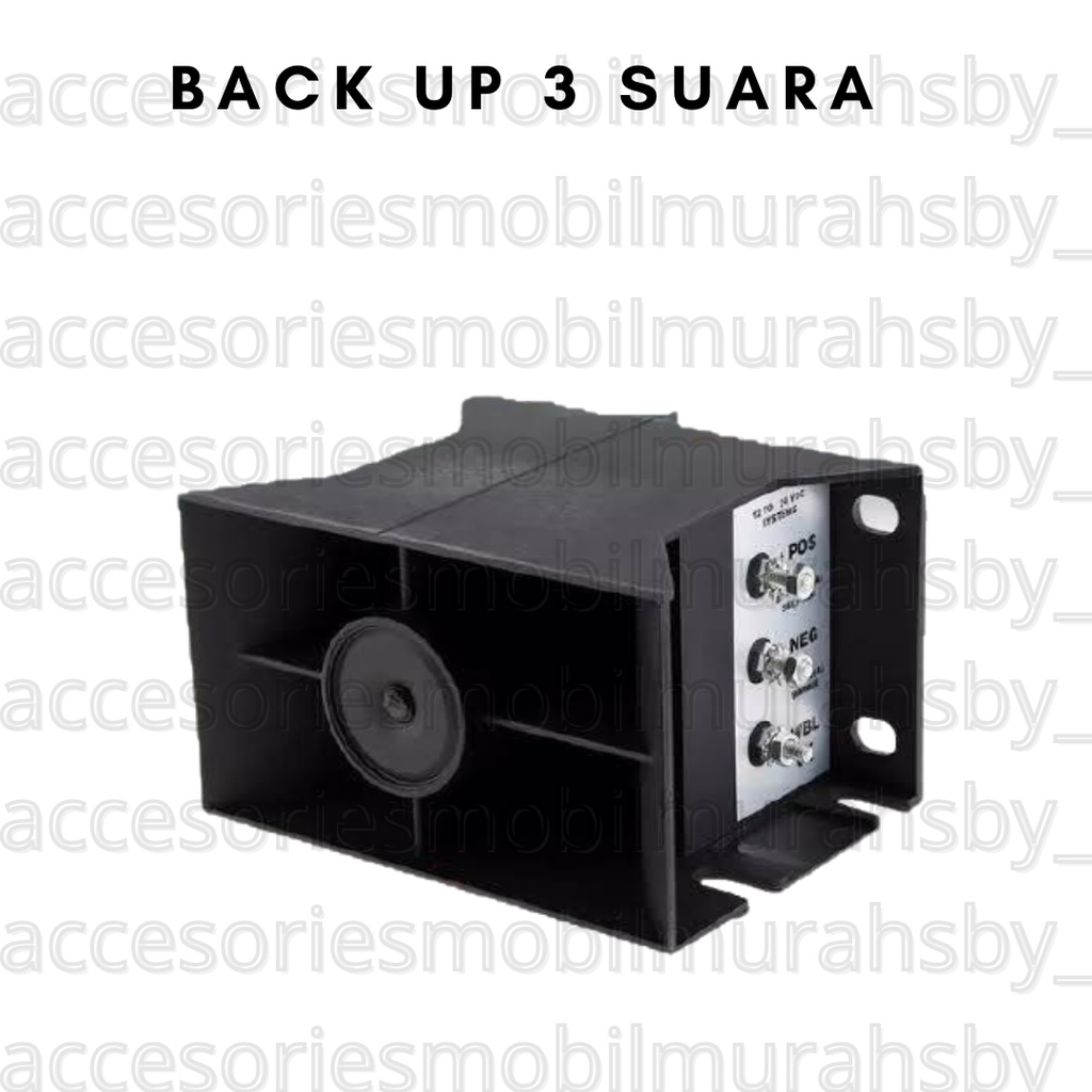 3 Suara Fungsi Klakson Atret / Back Horn / Alarm Mundur / Back Buzzer Truck 12V-24V DC