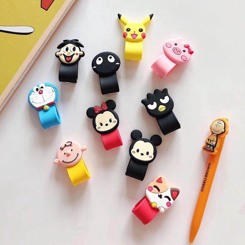 Lucu kartun earphone / kabel data organizer, Kemasan klip kawat jamnya