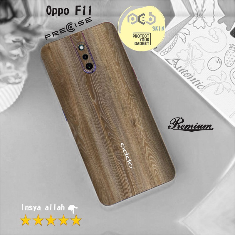 Garskin HP Oppo F11 PRO Motif wood  - Free custom Motif