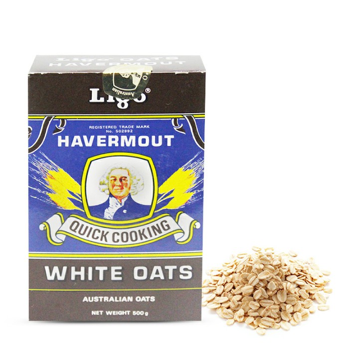 

OATMEAL SARAPAN HAVERMOUT LIGO 500 GR WHITE OAT HAVERMUT QUICK COOKING