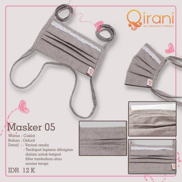 READY STOK || MASKER KAIN QIRANI