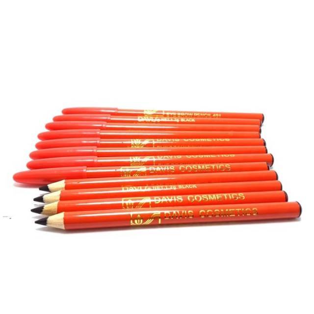 PENSIL ALIS DAVIS OREN WARNA HITAM LUSINAN