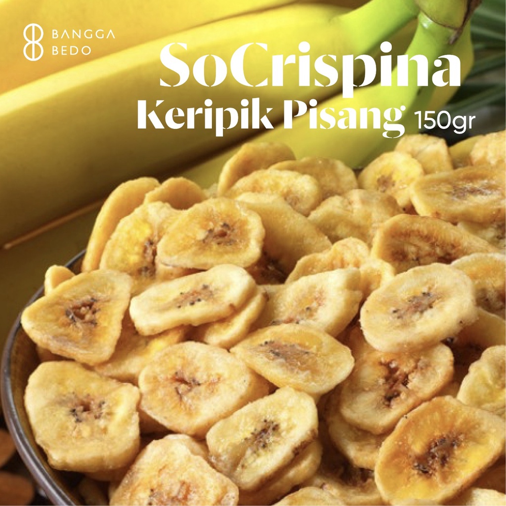 

Keripik Pisang Original Crunchy SoCrispina 150gr - Bangga BEDO