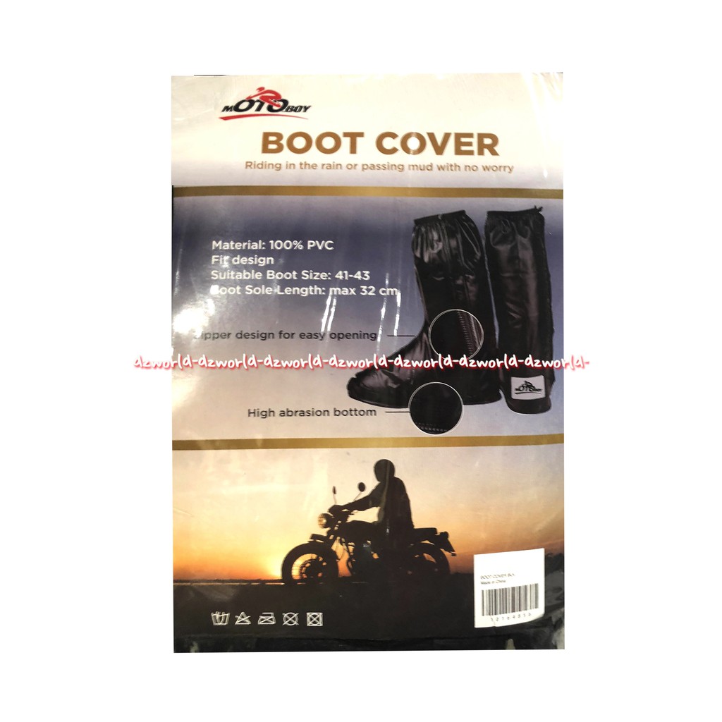 Motoboy Boot Cover Pelindung Sepatu Boot Saat Hujan Sepatu Tahan Air