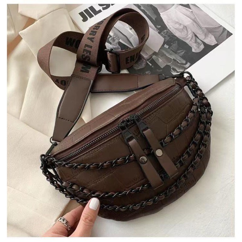 SG7220 syafniegalery Leather Brick Waist Bag impor tas dada 1423 3195 7475