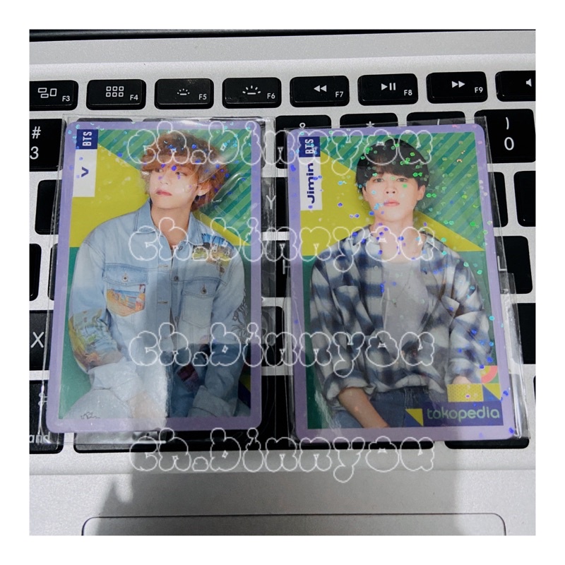 BTS PHOTOCARD X HIJAU [as a SET] & POSTCARD HOLO NEW TOKO