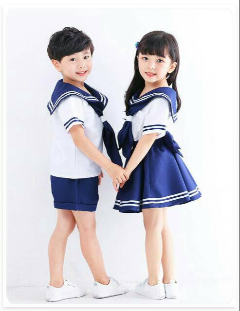 [READY STOCK] Kids uniform (kd001) Seifuku japan korean seragam sekolah anak cosplay