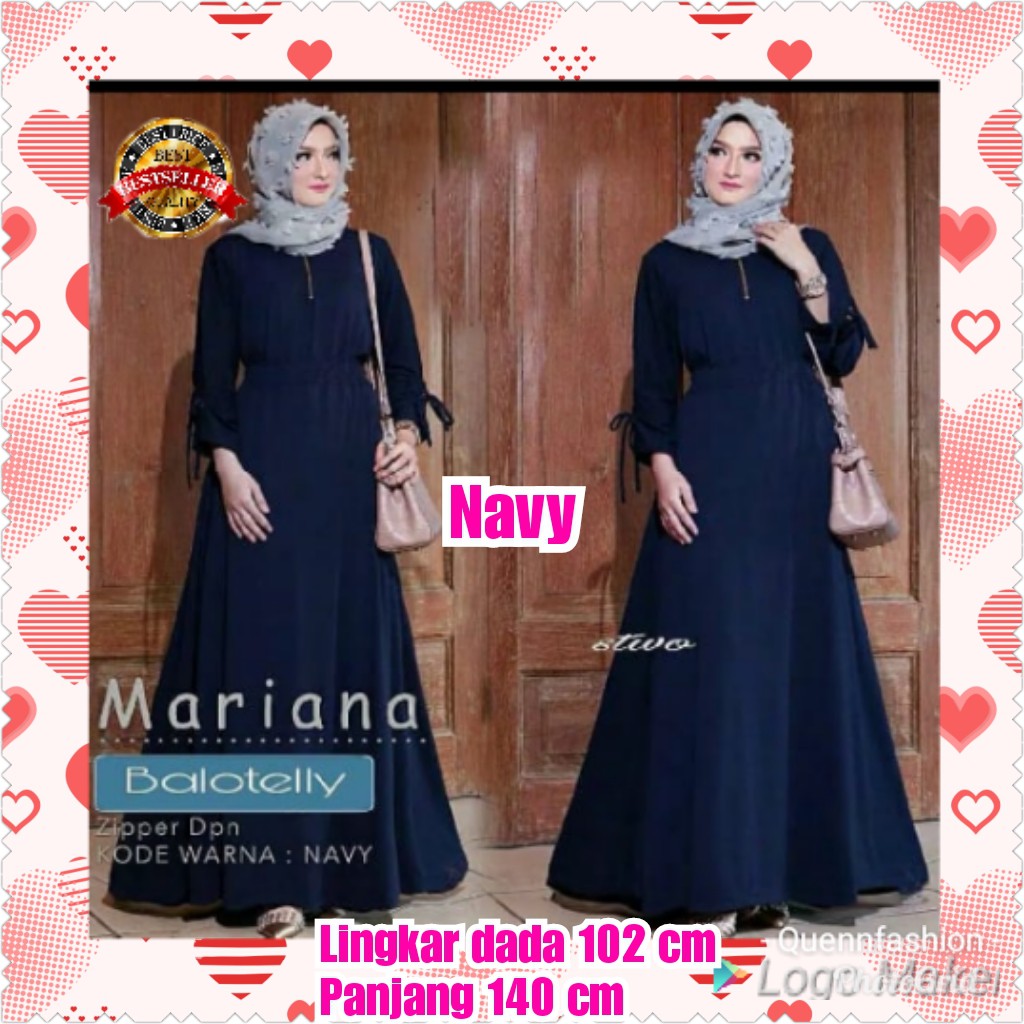 TERMURAH GAMIS MARIANA / MAROON / NAVY / TERBARU / TERPOPULER / TERLARIS / TERMURAH