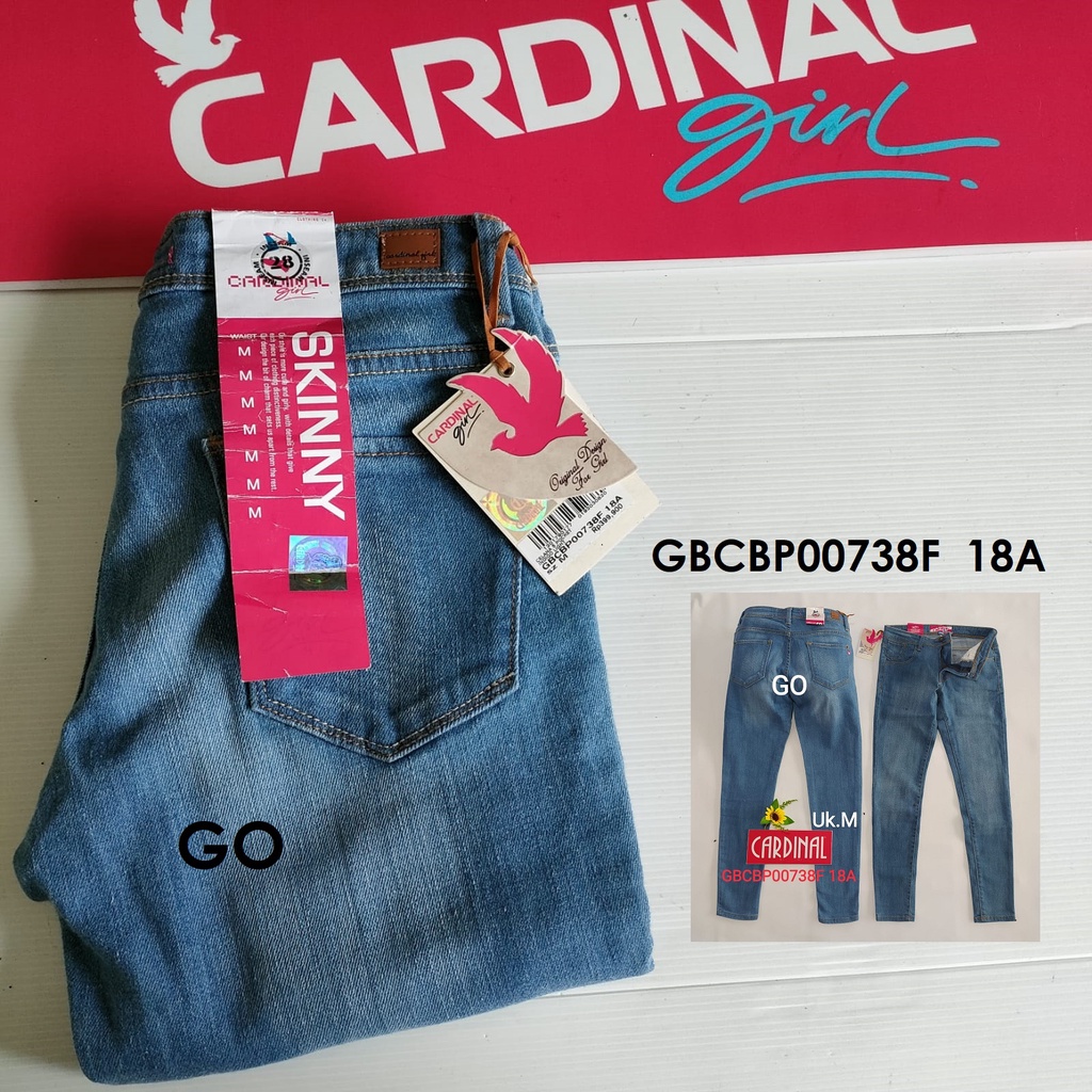 bb M CELANA JEANS CARDINAL Pensil Casual Stretch Skinny Slimfit Super Skinny Celana Panjang Ladys