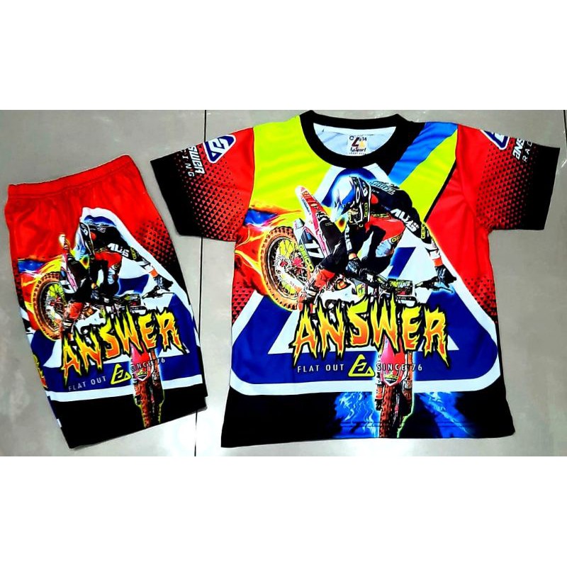 SETELAN BAJU ANAK POP IT/SETELAN MOTOR CROSS