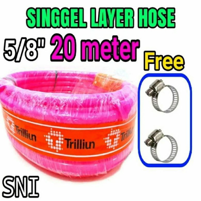 Selang Elastis 5/8" Inch Triliun Stabilo Selang Air 20 Meter Eco