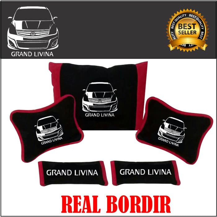Bantal mobil Grand Livina Headrest Mobil Interior Aksesoris Mobil