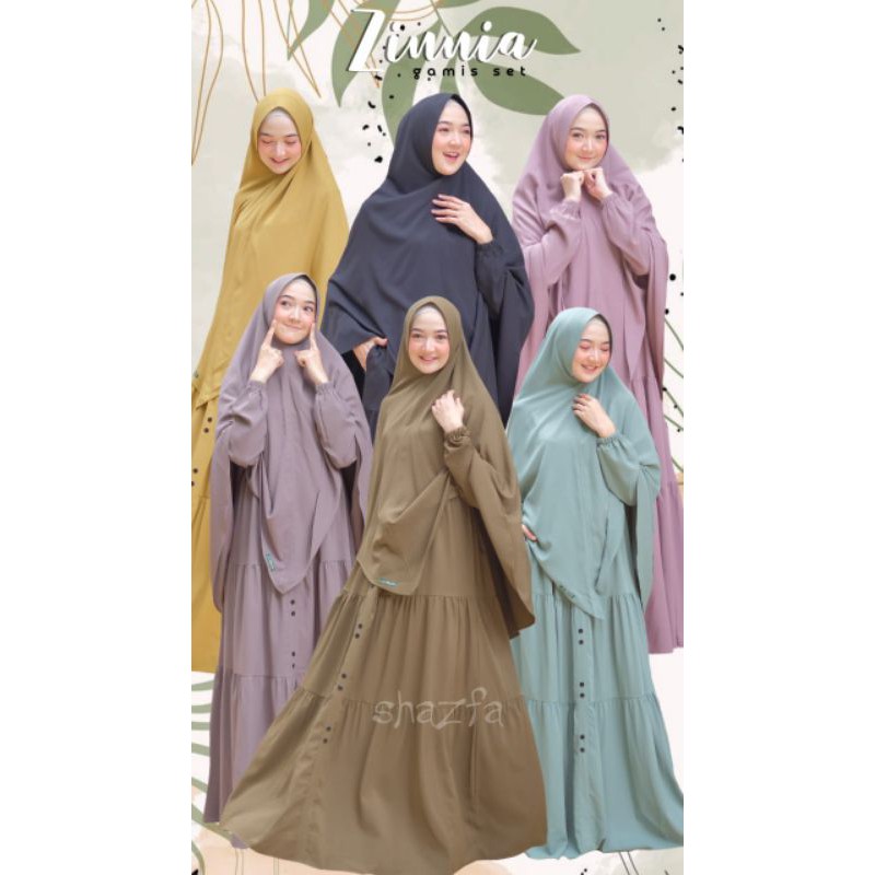 SET GAMIS ZINNIA BY SHAZFA HIJAB