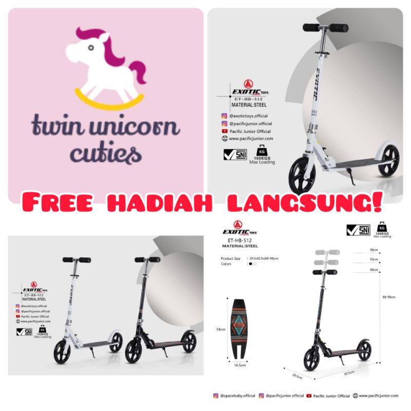 Scooter exotic Otoped ET-HB-512 Anak Dewasa