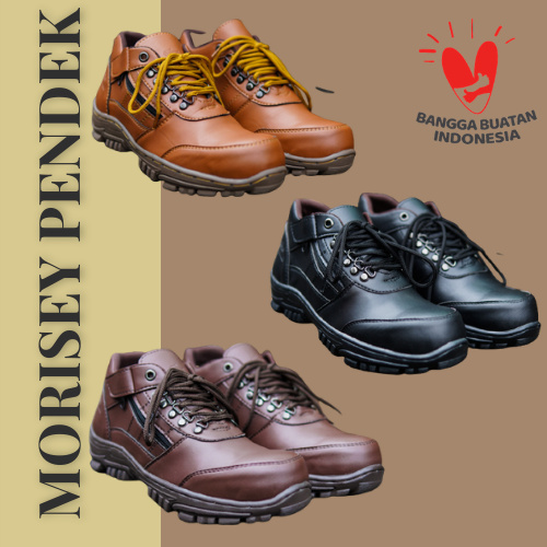 SEPATU BOOTS PRIA SAFETY CROCODILE MORISEY  LOW ORIGINAL BISA COD!!