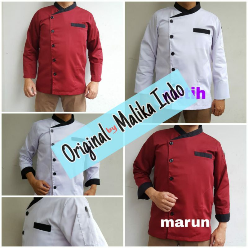 Baju Chef Pria Chef Jacket Baju Seragam Hotel Resto Cafe Catering