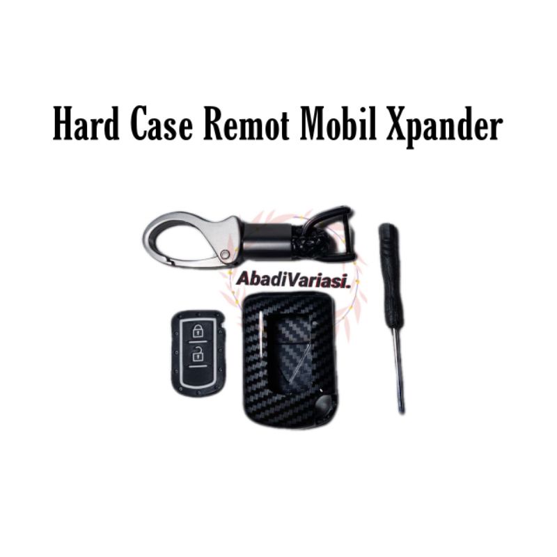 Hard Case Pelindung Kunci Remot Mobil Xpander Hitam Carbon