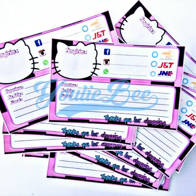 

Sticker pengiriman olshop / toko online full color