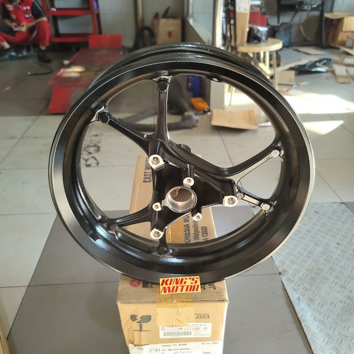 PELEK, VELG, RACING, DEPAN ALL NEW NMAX, N MAX 2020 HITAM (B6H