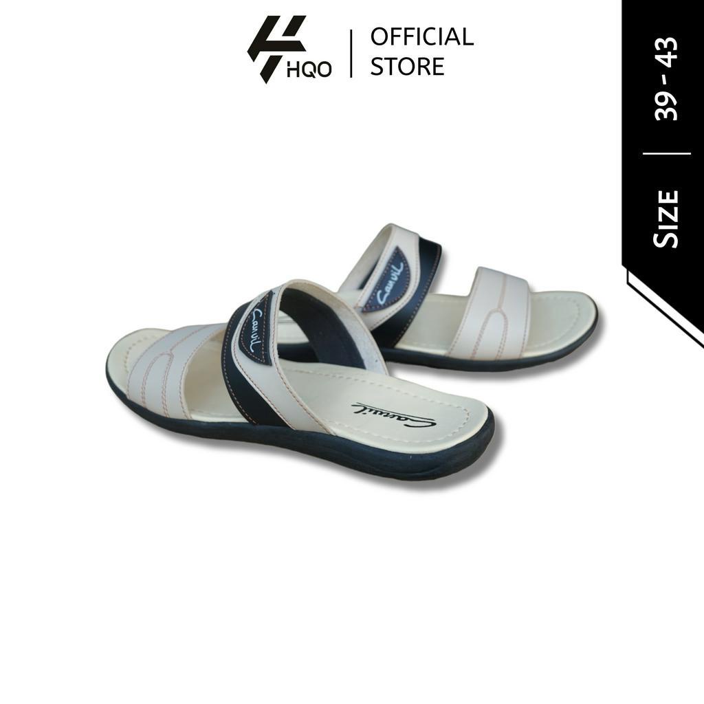 HQo Sandal Pria BN / Sandal Selop Pria Kasual / Sandal Kulit Pria / Selop Kulit Pria / Sandal Gunung Pria / Sandal Kasual Pria / Sendal Selop Pria Terbaru / Sendal Pria / Fashion Pria Terbaru / Sandal Selop Pria / Sendal Selop Distro Putih / Sendal Kulit