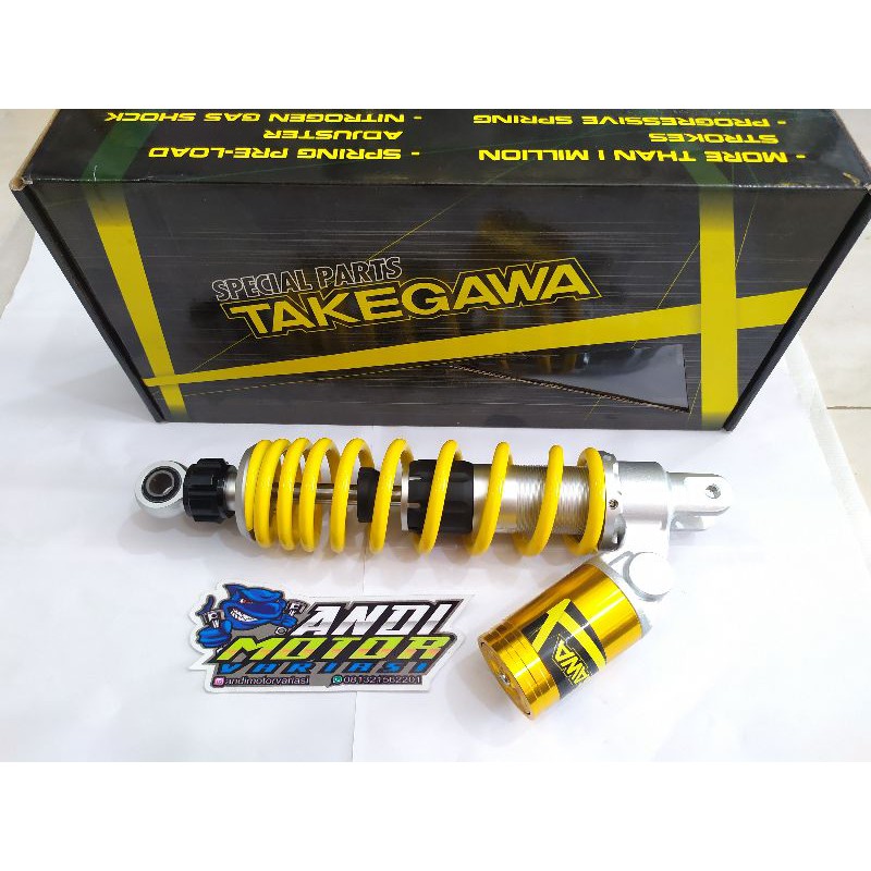 Skok Matic Tabung Bawah Miring Takegawa Yellow