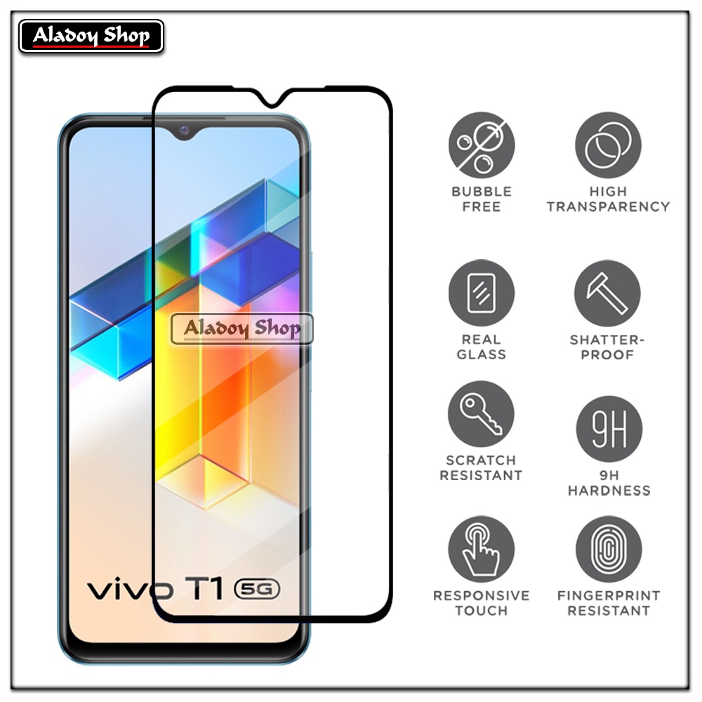 PROMO 3 IN 1 PAKET Tempered Glass Vivo T1 5G Free Tempered Glass Camera dan Skin Carbon